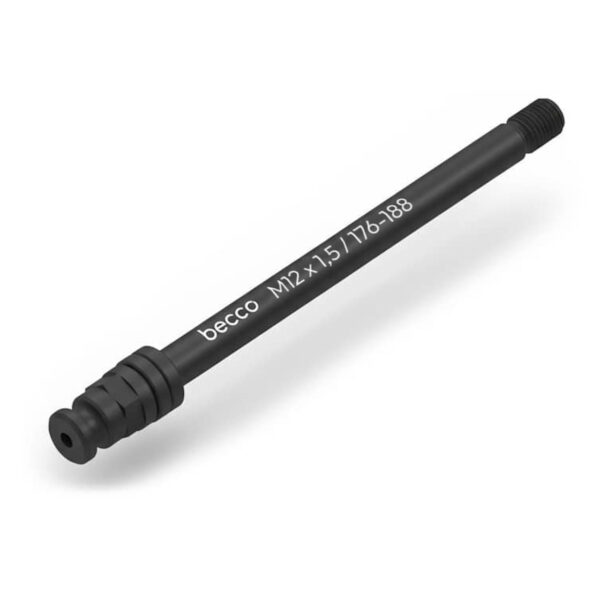 Oś przelotowa Becco M12x1,5 176–188 mm | Adapter do przyczepki